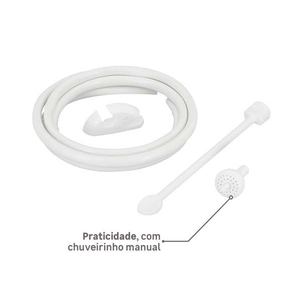 Chuveiro Elétrico Eletrônico 6800w Branco Quadrado Loren Shower Lorenzetti - Imagem 7