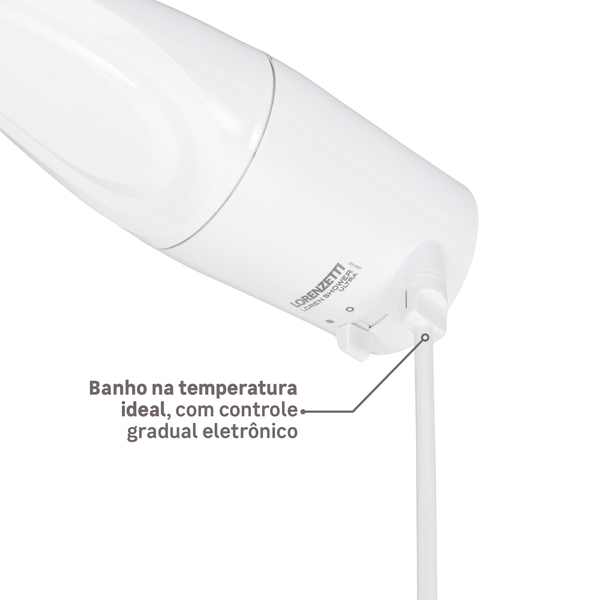 Chuveiro Elétrico Eletrônico 6800w Branco Quadrado Loren Shower Lorenzetti - Imagem 5