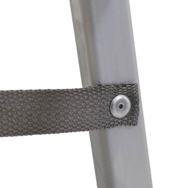 Escada Alumínio 5 Degraus 1,53m 120kg Prata e Vermelho Reisam - Imagem 3