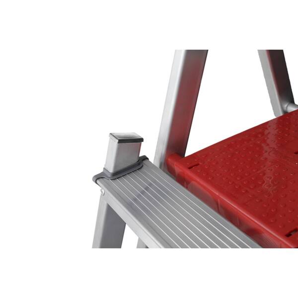 Escada De Alumínio Dupla 3 Degraus Natural 120kg Reisam - Imagem 3