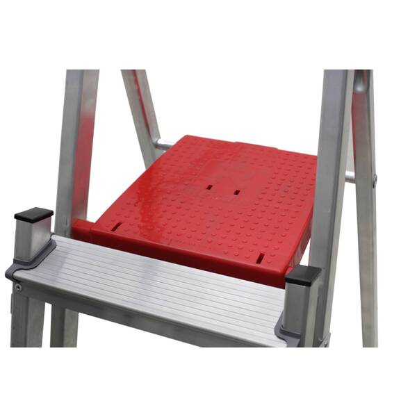 Escada De Alumínio Dupla 3 Degraus Natural 120kg Reisam - Imagem 2